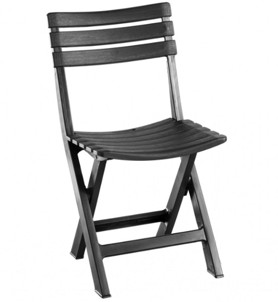 Стул пластиковый ProGarden BIRKI раскладной антрацит 78x41x46 см BIR080CAN