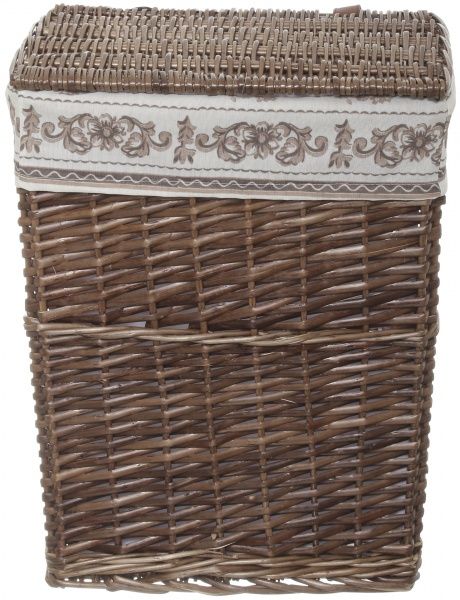 Корзина плетеная с текстилем 38х28х48 см HQ13-52AB-2 