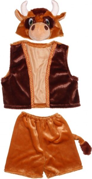 Костюм карнавальний КАРНАВАЛІЯ Бичок р.122 коричневий 