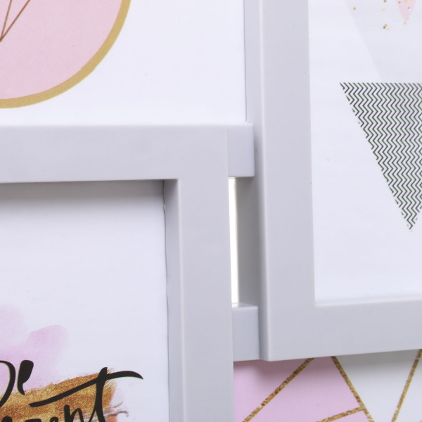 Фотоколаж BW 56,3х27,7х2 см 8 фото 10x15 см сірий 