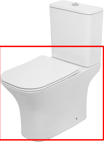 Чаша унитаза GERD Rimless 3/6 л S/C slim