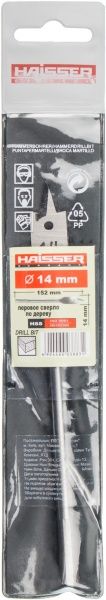 Сверло по дереву перовое Haisser 20x152 мм 14 мм