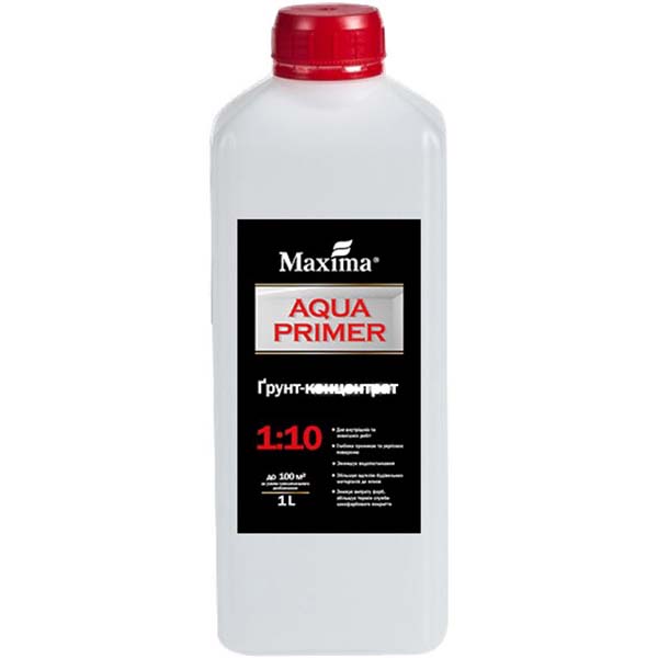 Ґрунтовка глибокопроникна Maxima 1:10 «Aqua Primer» 1 кг 1 л