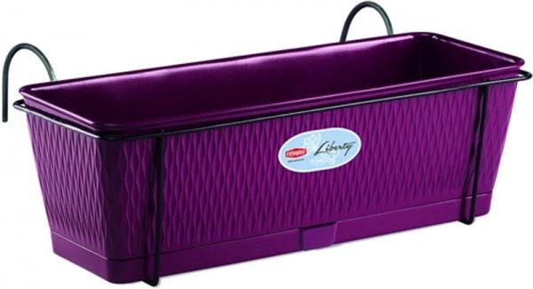 Ящик балконний Stefanplast Liberty прямокутний 9л фіолетовий (87517) 