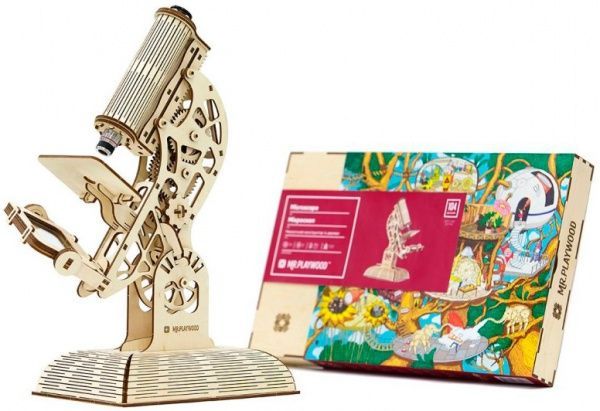 Конструктор деревянный Mr.Playwood Микроскоп