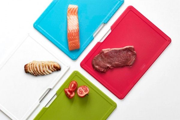 Набір дощок обробних Folio 7,6x26,2x35,7 см 4 шт. сріблястий Joseph Joseph