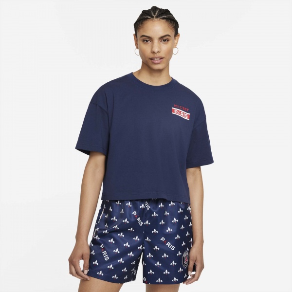 Футболка Jordan W J PSG SS TEE DC0457-410 р.XS синій