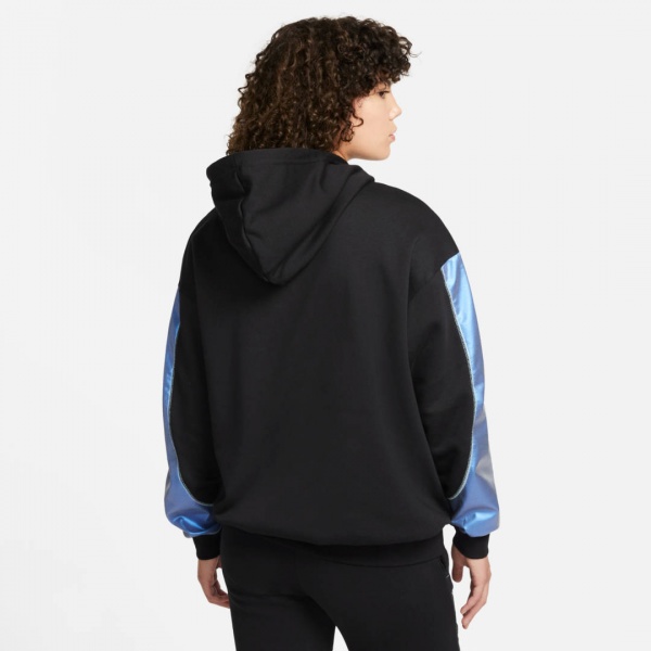 Джемпер Nike W NSW FLC GX HOODIE OPAL DD5133-010 р. L черный