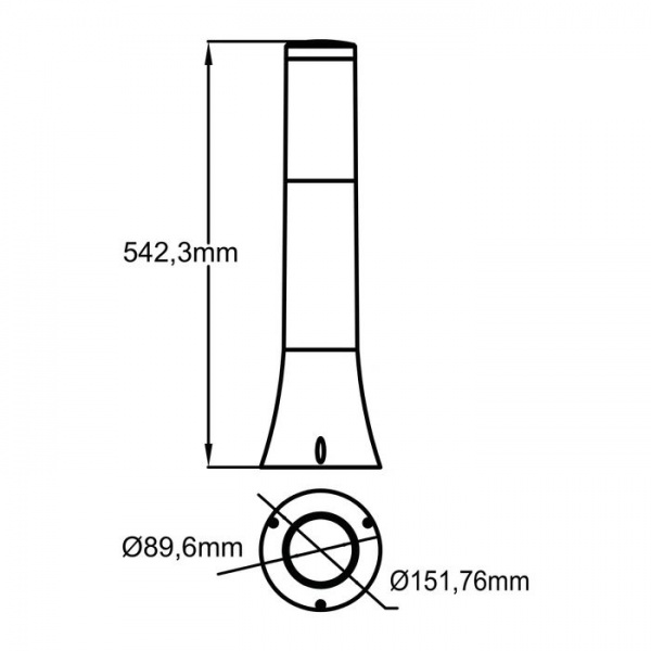 Светильник парковый HOROZ ELECTRIC Орхидея-2 E27 IP44 серый 400-001-122 