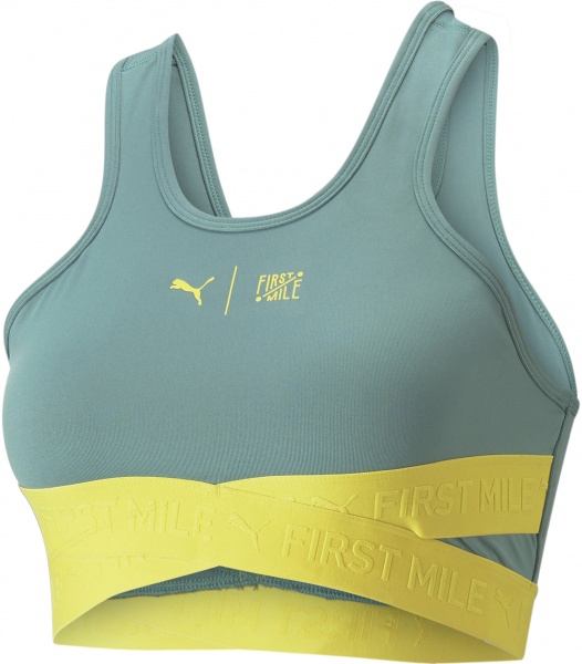 Бра Puma W FIRST MILE HIGH IMPACT BRA 52321084 р.S бірюзовий
