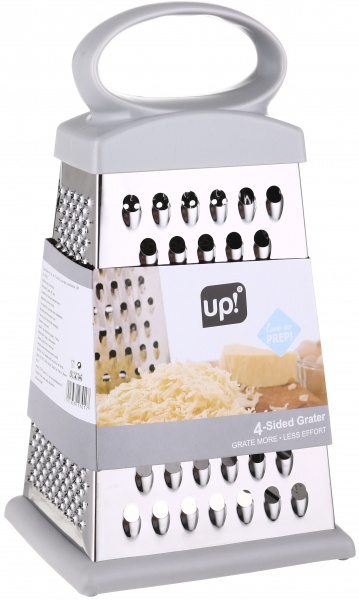 Терка четырехсторонняя grey 11.5х9.5х21.5 см UP! (Underprice)