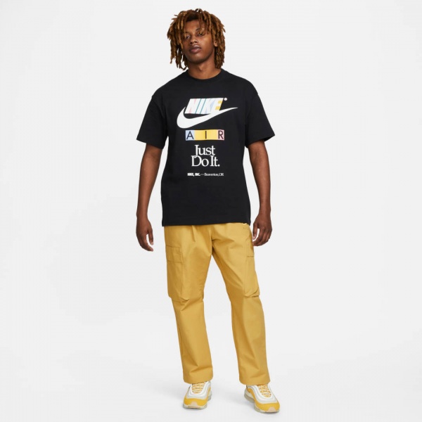 Футболка Nike M NSW TEE M90 NEW DNA HBR FB9778-010 р.2XL чорний