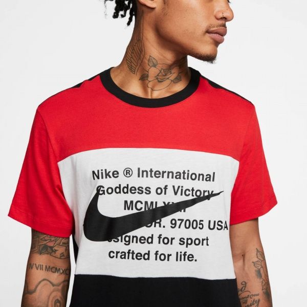 Футболка Nike M NSW SWOOSH TEE SS CU9736-010 M чорний