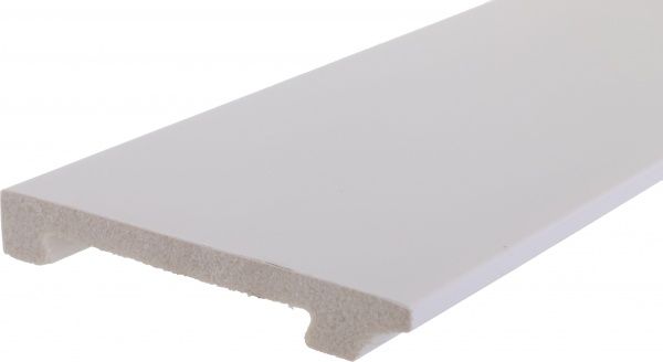 Плінтус King Floor JC1003-W1 білий 2000х100х15 мм 