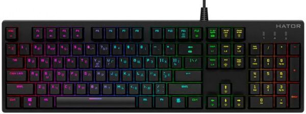 Клавиатура Hator Rockfall USB Mechanical Blue UA (HTK-604) black