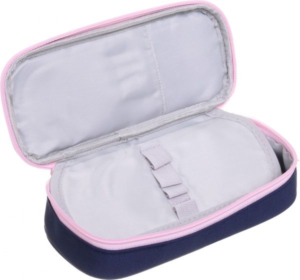 Пенал шкільний на блискавці Балерина темно-синій