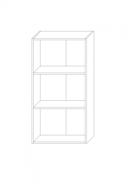 Стеллаж SOKME 600/1152 2Д Джек белый 