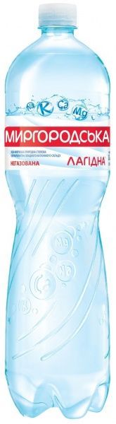 Вода мінеральна Миргородська Лагідна негазована 1,5 л (4820000431026) 