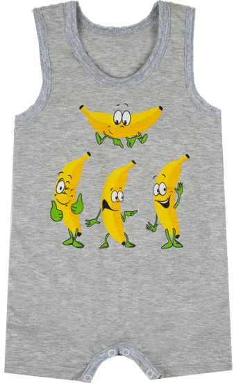 Песочник для мальчика GABBI PS-22-2 р.80 серый меланж 13113 