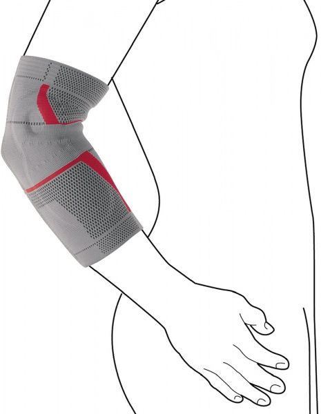 Бандаж ліктьовий Otto Bock р. M OB-50A7 Epi Sensa сірий