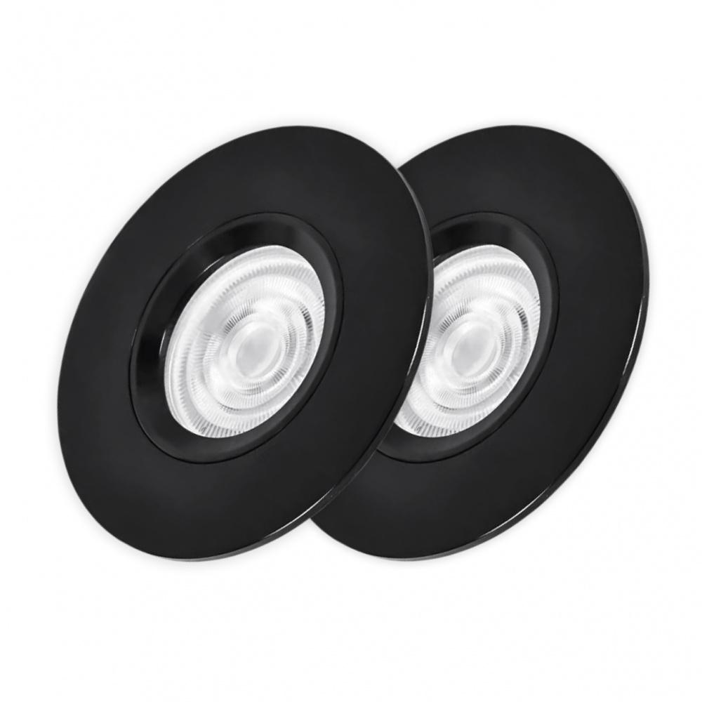 Светильник точечный Hopfen GU5.3 черный ALUM 1703 2 шт/уп