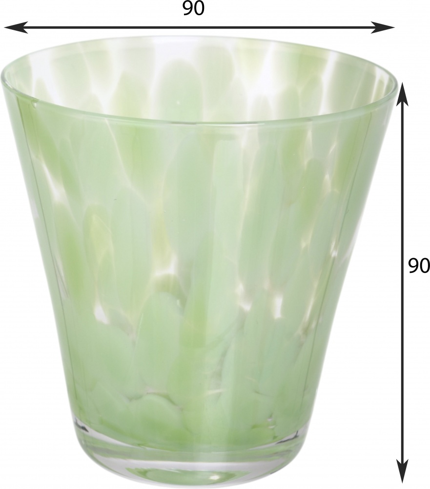 Стакан низкий Maxmark Aqua Lily зеленый 280 мл 1 шт.