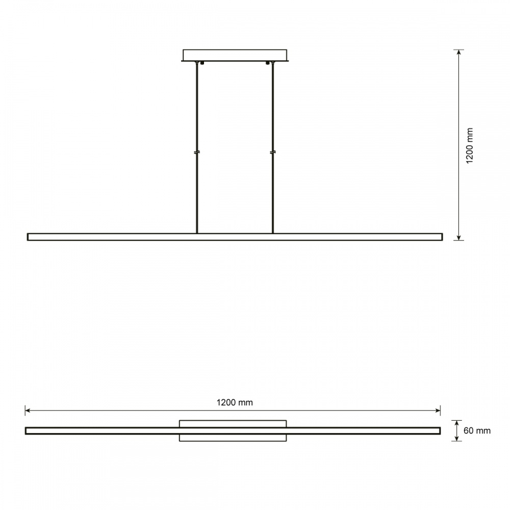Світильник підвісний LIGHT SET LILEYA LS120 30 Вт чорний