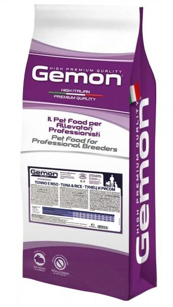 Корм GEMON Dog Adult Tuna & Rice для дорослих собак всіх порід зі смаком тунця і рису 20 кг