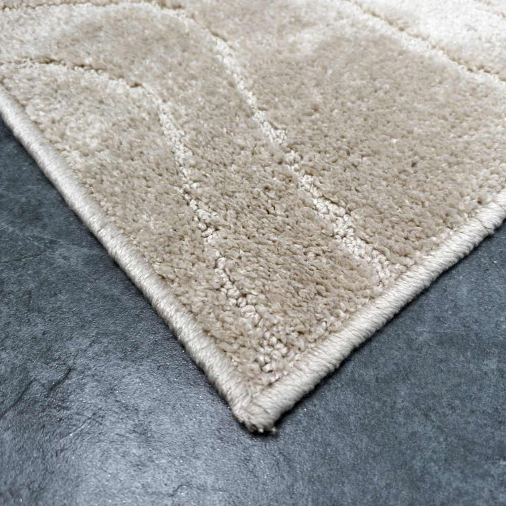 Набір килимків Dariana Joy 57x100 см + 57x50 см бежевий геометрія