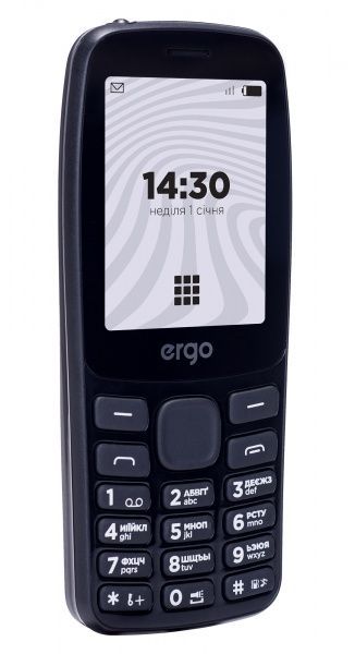 Мобільний телефон Ergo B241 DUAL SIM black (B241 black)