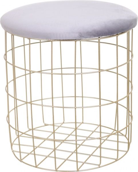 Кошик Royal 40х40х42 см сірий із золотим 