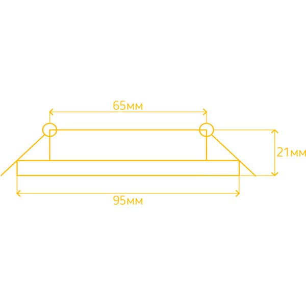 Светильник точечный LightMaster с LED-подсветкой GU5.3 прозрачный CL7087 голубий 
