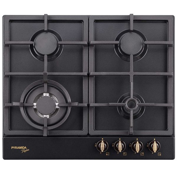 Варочная поверхность газовая Pyramida  PFE 642 Black Rustico/R