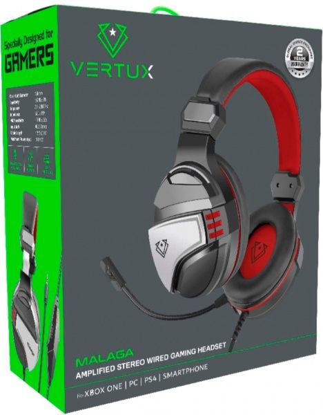 Наушники Promate Vertux Malaga (malaga.red) 