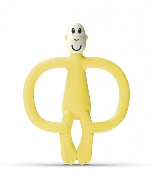 Прорезыватель Matchstick Monkey Обезьянка желтая 11 см (MM-ONT-013)