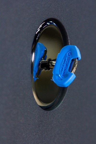 Дверь входная Булат Статус 245 графит матовый / белый супермат 2050x950 мм правая