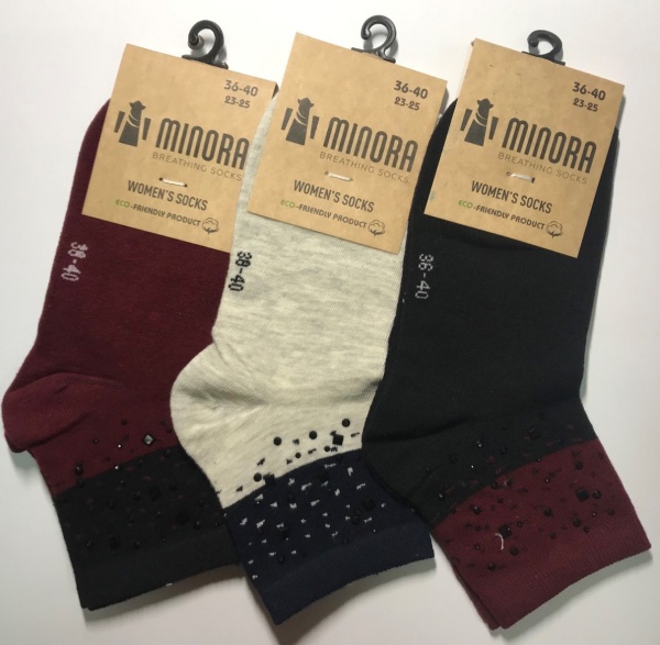 Носки женские MINORA 323 р.36-40 в ассортименте