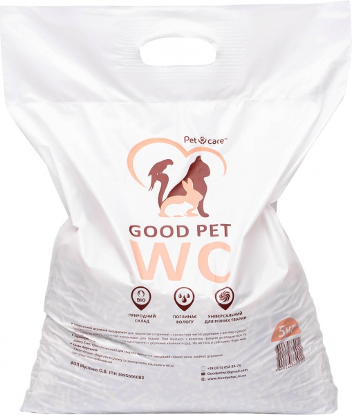 Наповнювач для туалету Pet Care GoodpetWC 5 кг 