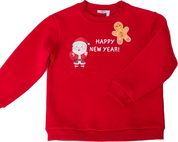 Свитшот для мальчика Mevis р.158 красный с рисунком 4505 