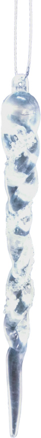 Подвеска сосулька 13 см прозрачный 23A4423