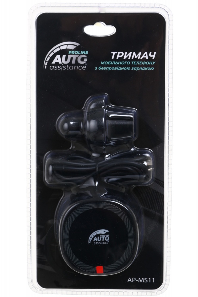 Тримач магнітний + Безпровідний зарядний пристрій для MagSafe Auto Assistance ProlIne AP-MS11 чорний