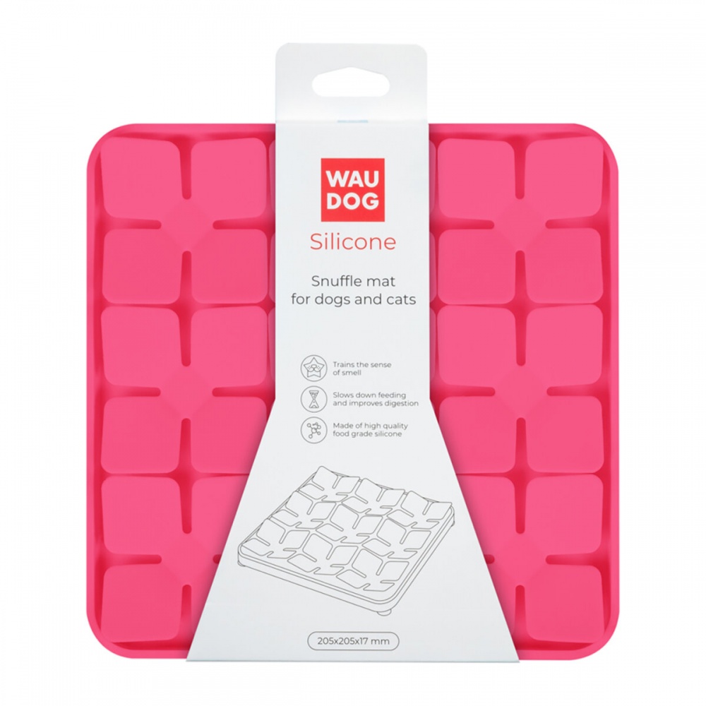 Коврик Waudog Silicone 205х205х17 мм розовый