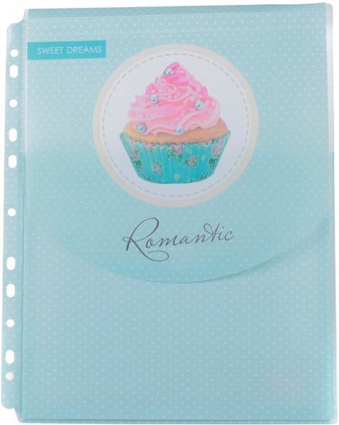 Папка-конверт на липучці з перфорацією А4 Sweet Dreams L6204 LEO