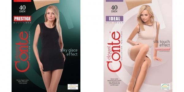 Колготки женские Conte Prestige + Ideal (промо) р. 2 40 den nero 2 пар 
