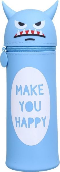 Пенал-тубус Монстрик, 18х6 см голубой