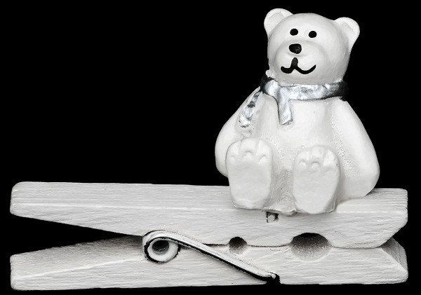 Прищіпки декоративні Ведмідь Jumi 6 шт./уп. 4,5 см