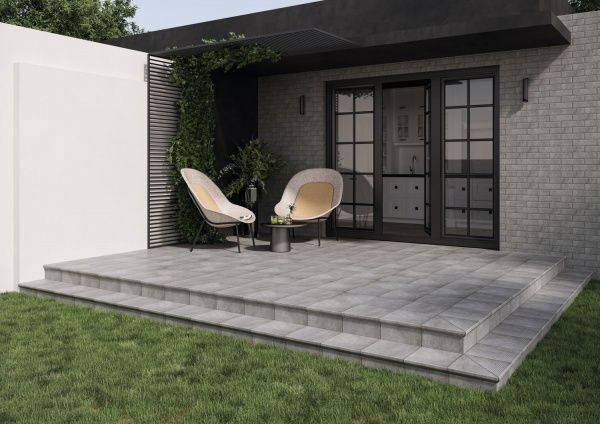 Клинкерная плитка Mattone Sabbia Grafit Elewacja 24,5x6,6 Ceramika Paradyz