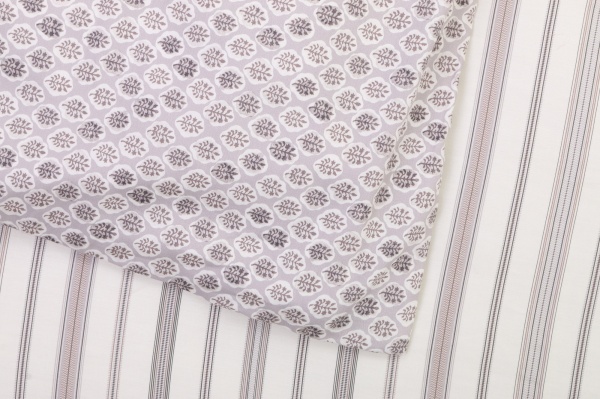 Комплект постельного белья Douro 2 серый с принтом Lameirinho 