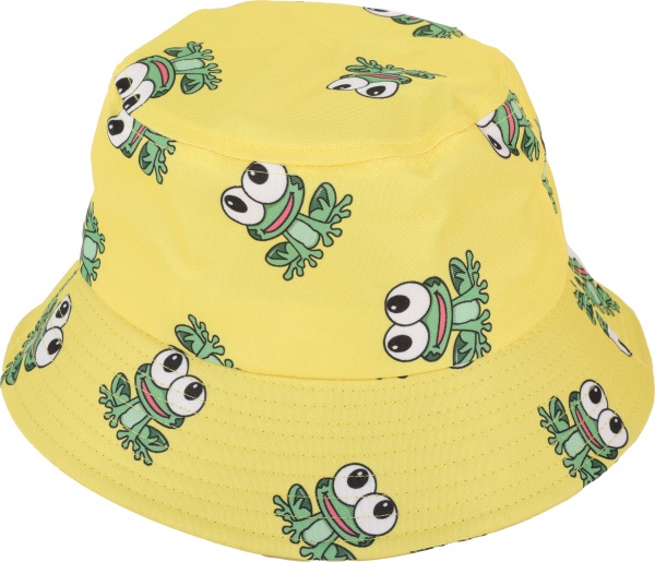Панама No Name с лягушками р.54 желтый 