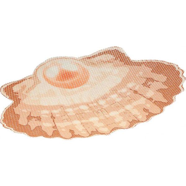 Коврик для ванной Woko Ракушка 65x47 см коричневый